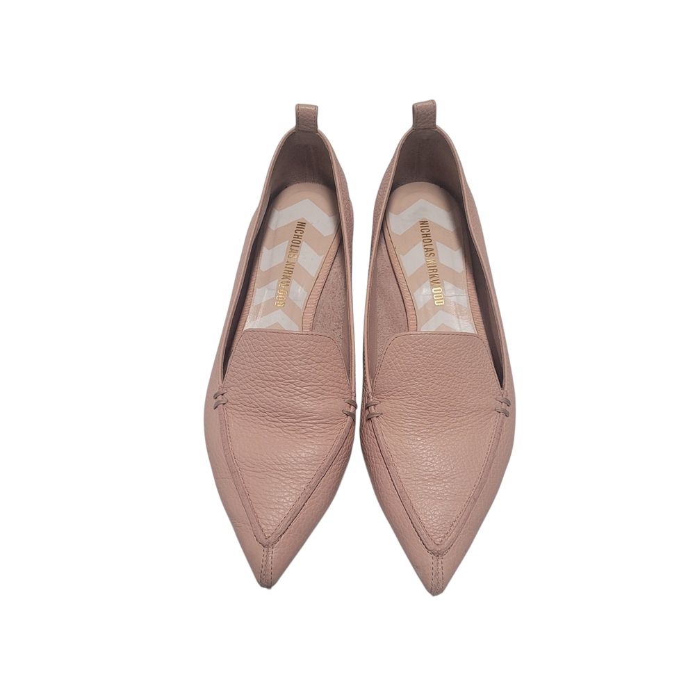 Nicholas Kirkwood Pink Leather Flats
